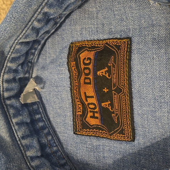 Womens Size Small To Medium Denim Sleeveless Shirt Vest - Picture 5 of 7